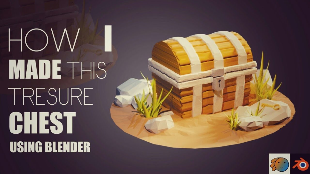 Blender l How to make Stylized Treasure Chest in blender l Blender Tutorial | Blender Geek