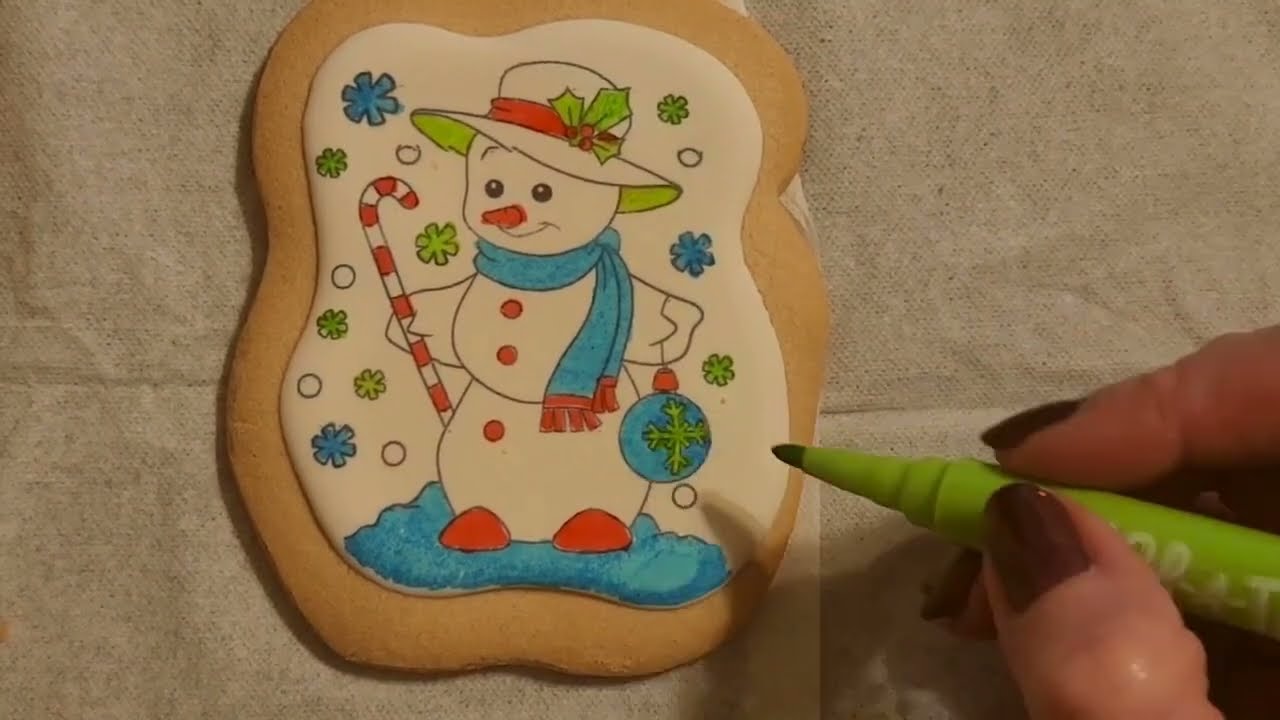 ASMR | Coloring Christmas Cookies 2023 (Whisper)