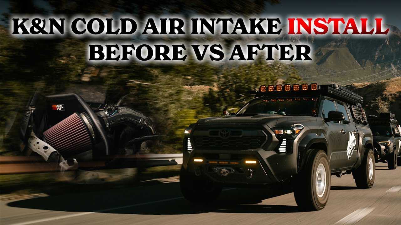 K&N Cold Air Intake Install Before Vs After for 4th Gen Toyota Tacoma