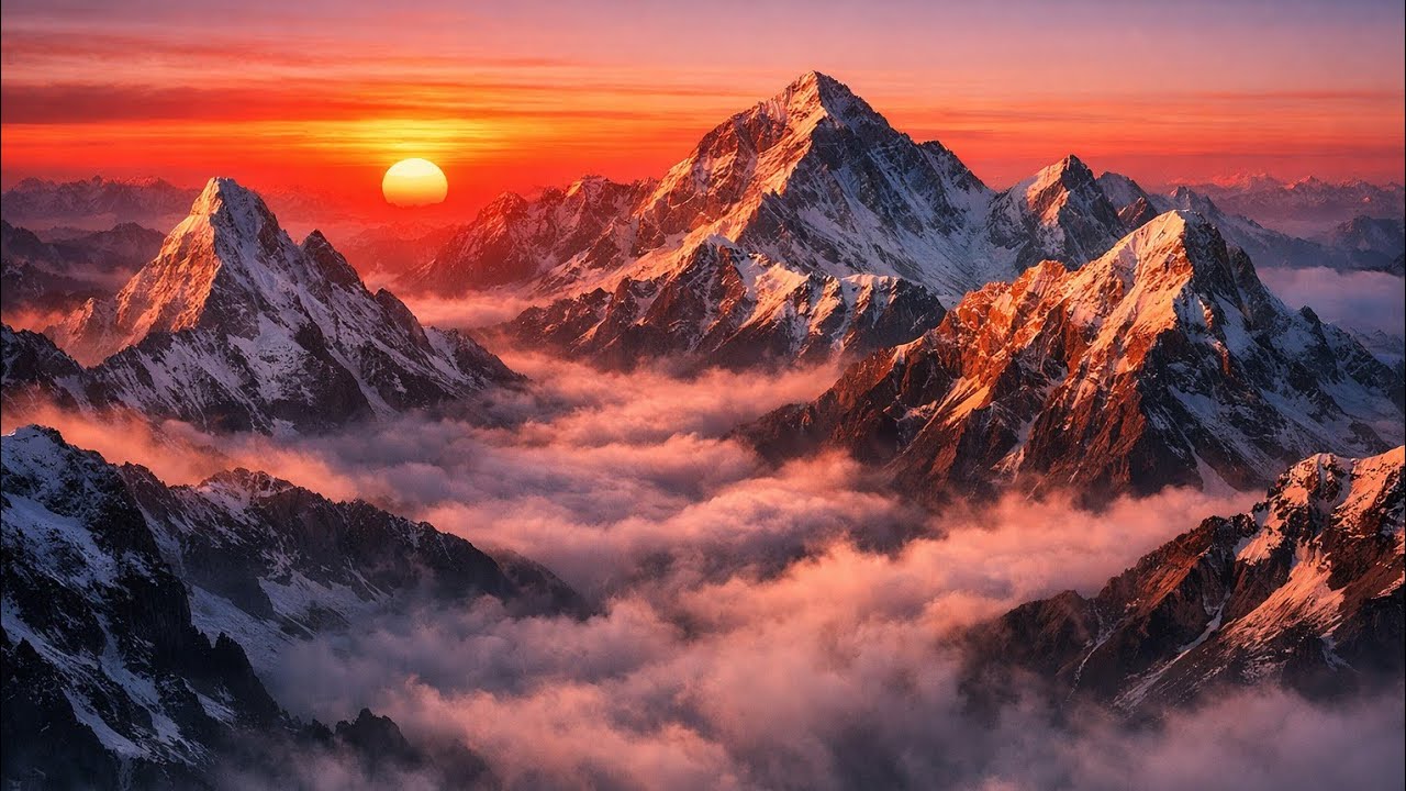 Relaxing Nature Mountain music |Relaxing Nature Music with Beautiful Mountain View |Nature Sound |