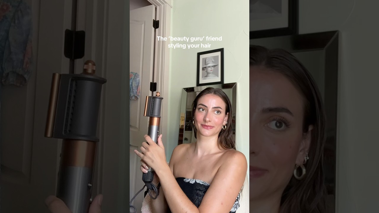 The &lsquo;beauty guru&rsquo; friend styling your hair #shorts