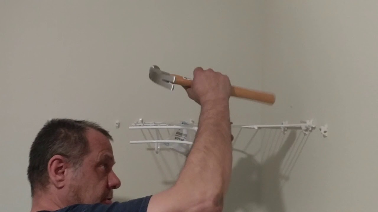 How to install closet shelving