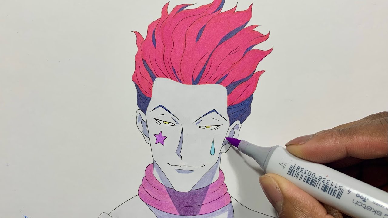 How to Draw Hisoka Morow Easy - Hunter X Hunter (ハンターxハンター)