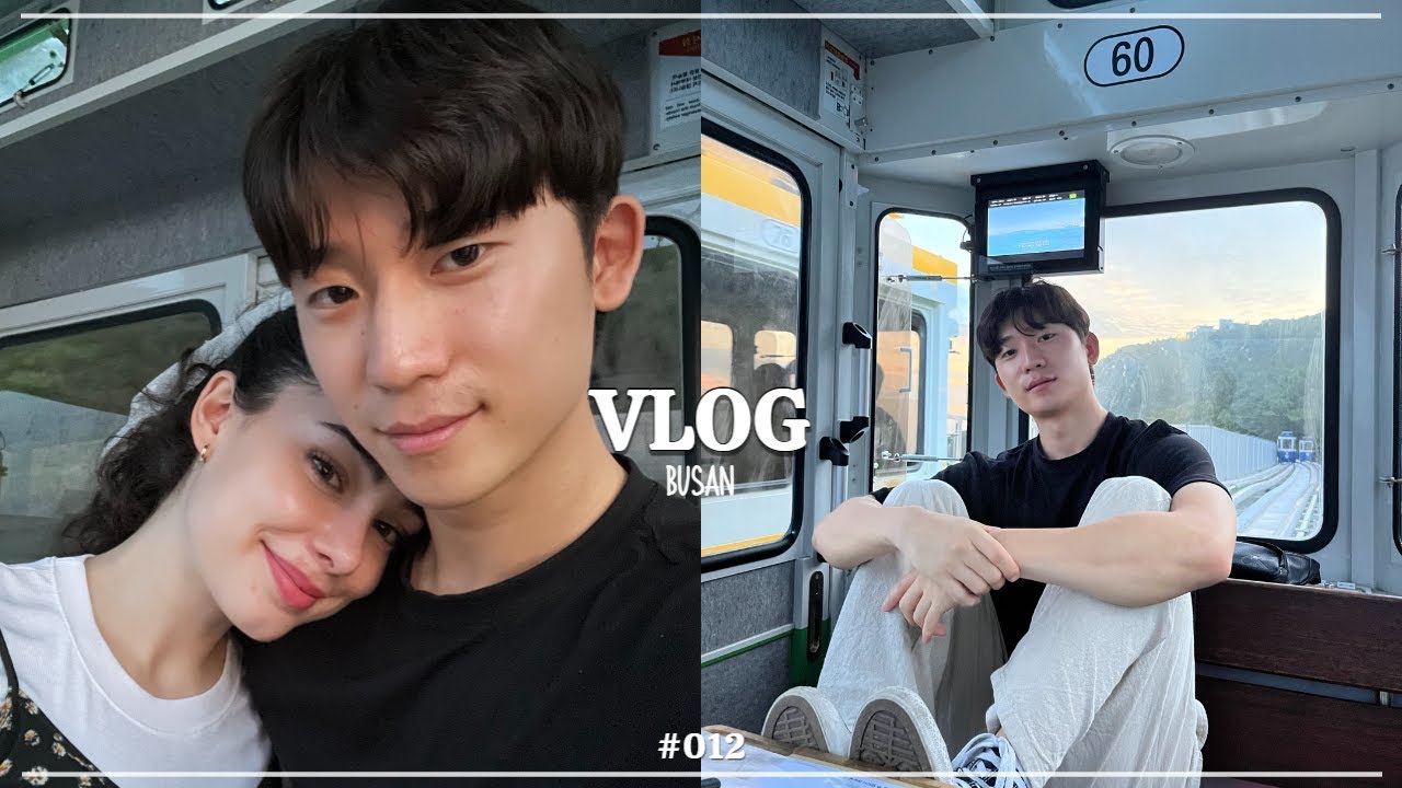[INTERNATIONAL COUPLE 🇰🇷🇪🇸 VLOG #012] HAEUNDAE SKY CAPSULE, BUSAN 🚆ㅣCUMPLEAÑOS de KYEONGMIN 🎂 (pt.1)