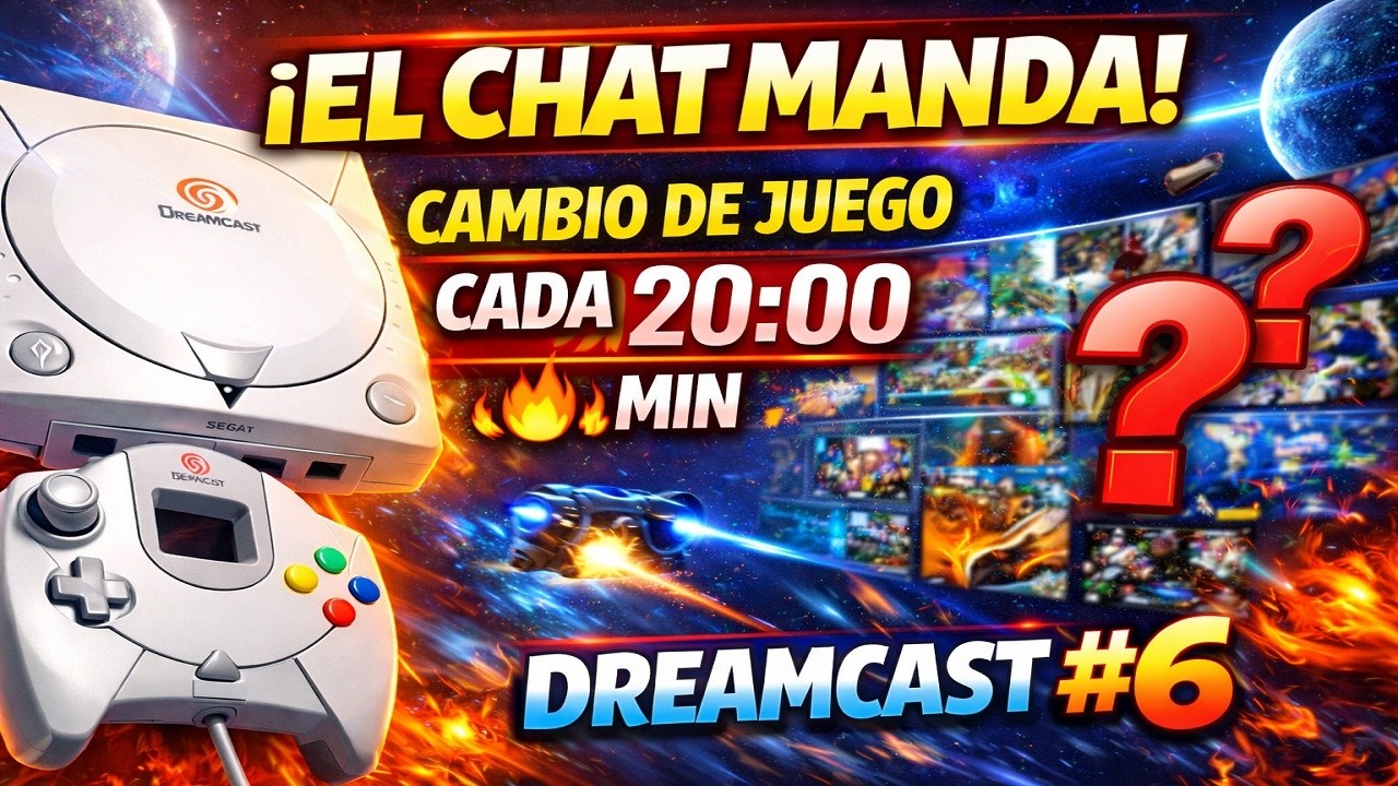 🔴 EN DIRECTO | 🎮 Sega DREAMCAST | ¡Los Seguidores Deciden Juego Cada 20 Min! – Parte 6 | Orbitapolis