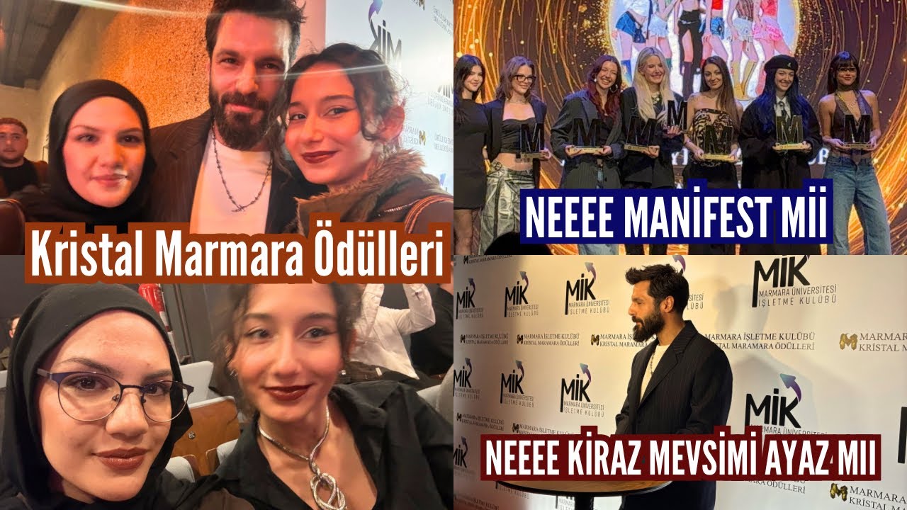 KRİSTAL MARMARA ÖDÜLLERİ VLOG | #vlog #marmara #manifest #manifam 