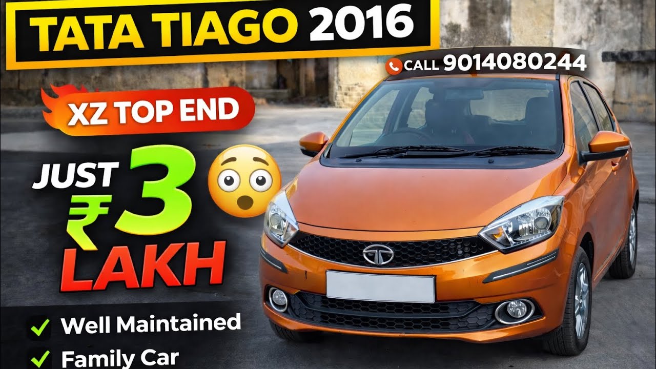 Tata Tiago 2016 XZ Top Model | Well Maintained | Only ₹3 Lakh| 9014080424