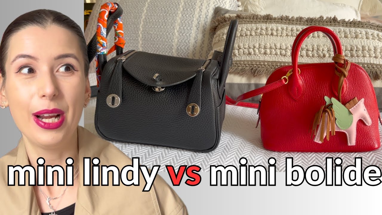 💗 Hermes Mini Lindy vs Mini Bolide 🐎  Mod shots, what fits/ pony test, prices etc