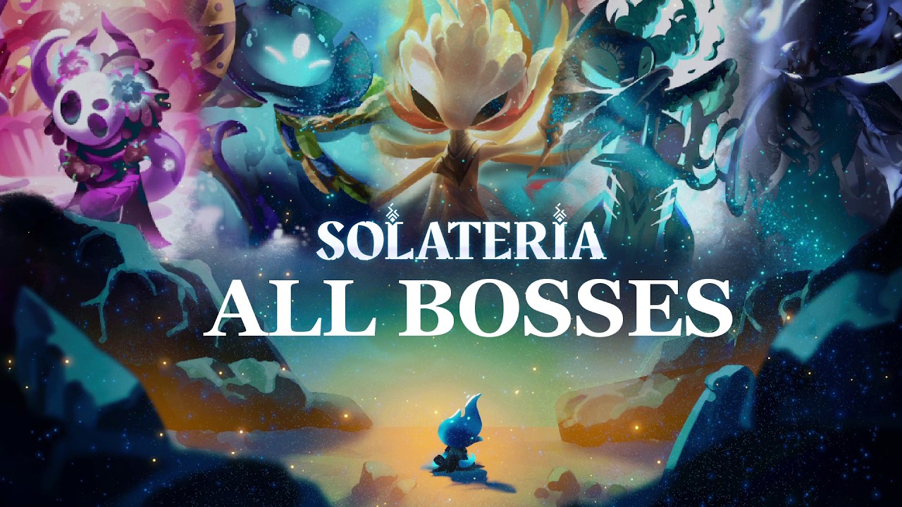 Solateria - All Bosses (Clean Fight) (Parry-Focused Metroidvania)
