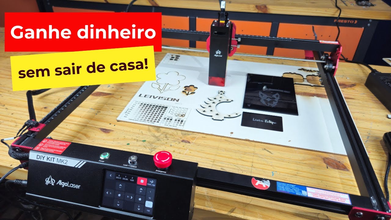 Gravadora e cortadora a laser DIY KIT MK2 @AlgoLaser Official  Faça Renda Extra