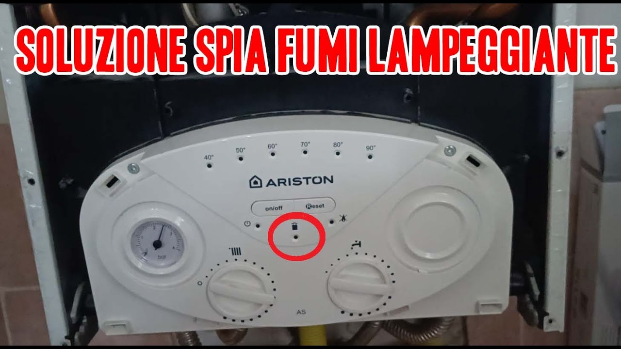Soluzione Spia Fumi Camino lampeggiante Caldaia Ariston