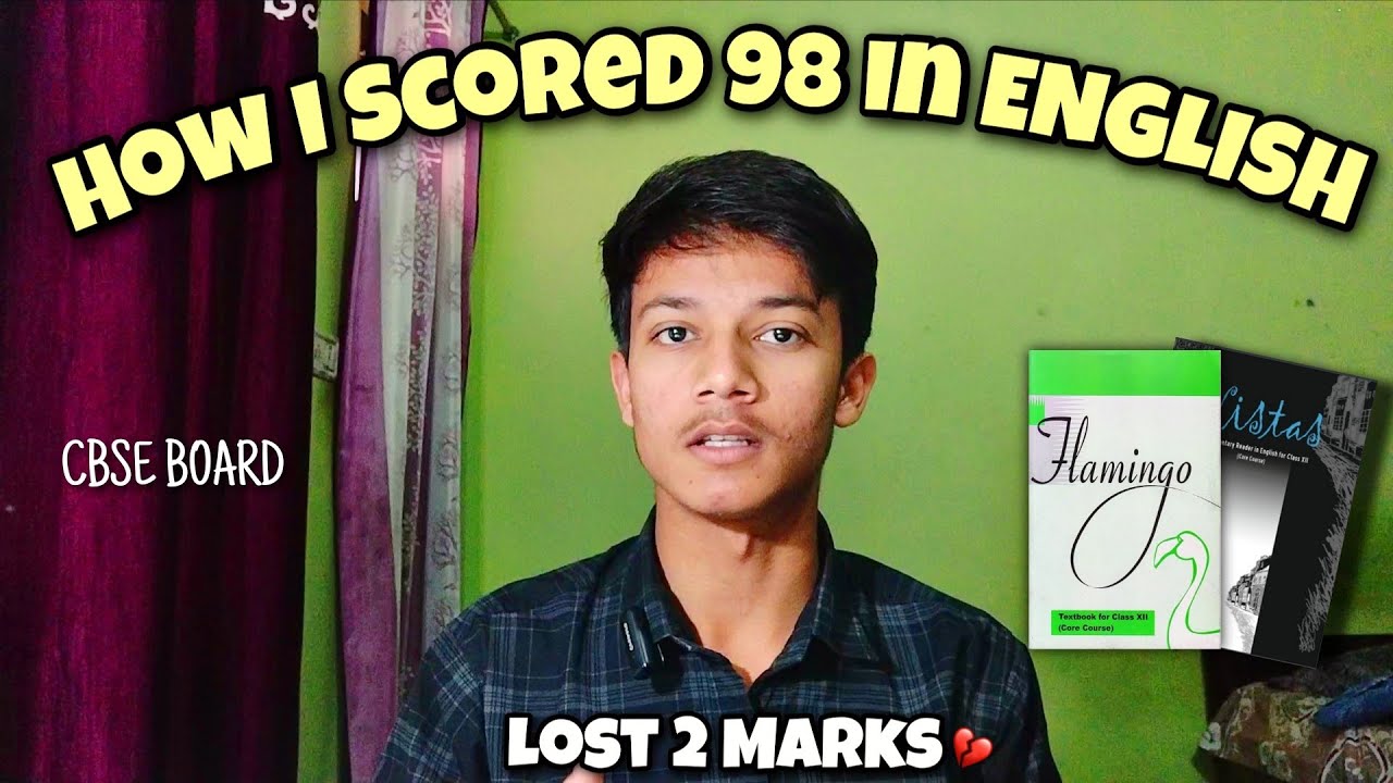 HOW I GOT 98/100 IN ENGLISH | CBSE BOARD EXAM  | cbse class 12  