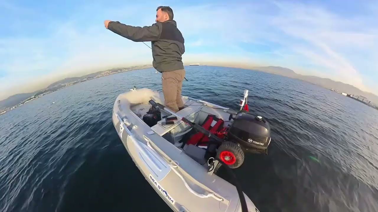 3.5 HP TOHATSU 330 SEA STORM ŞİŞME BOT KOCAELİ İSTAVRİT AVI !