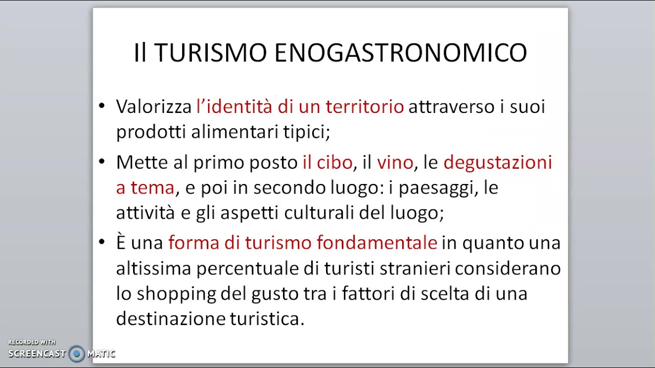 il turismo enogastronomico