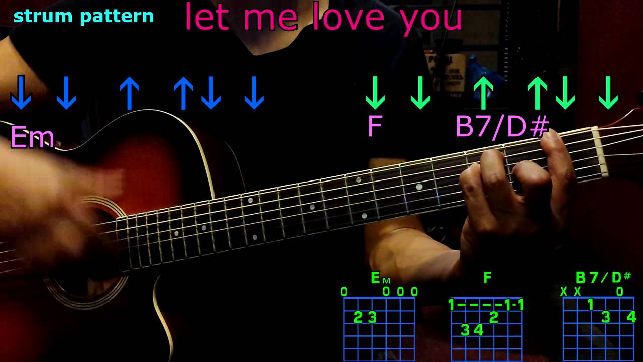 let me love you ariana grande guitar chords