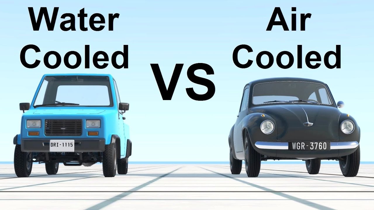 Water Cooling vs Air Cooling Extreme Heat Test! BeamNG. Drive
