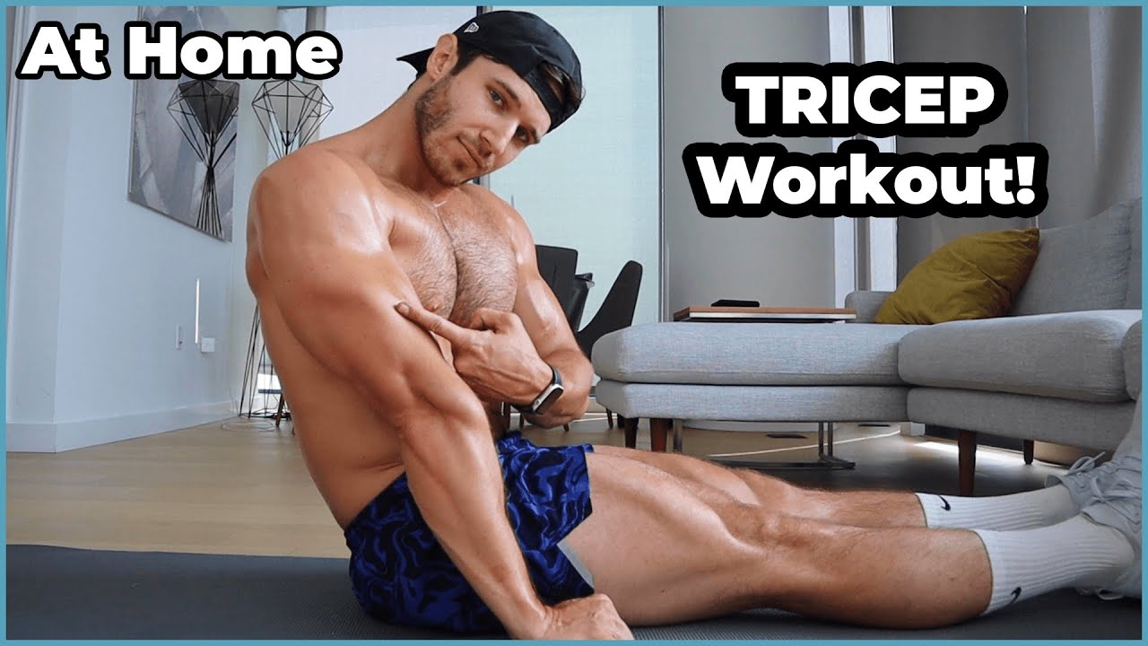 Home Tricep Workout (no weights required!) | Sam Cushing