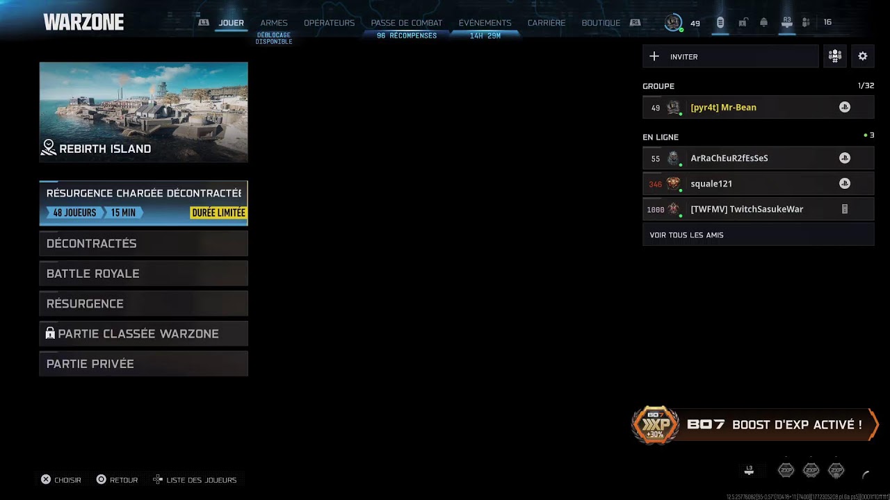 Live fr Ps5  detentre bo7