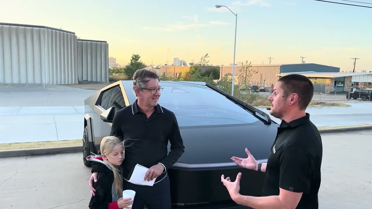 Tulsa Auto Wraps | White Glove Auto | Tesla Cyber Truck | Satin Black Vinyl Wrap | Testimonial.