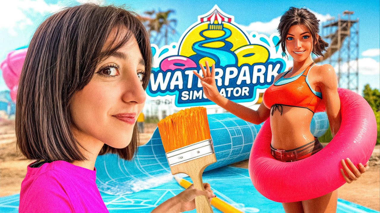 پارک آبی خودمو ساختم 😍 Waterpark Simulator