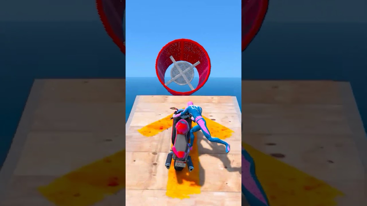 GTA V EPIC BIKE JUMP CHALLENGE ON STUNT RAMP#shorts