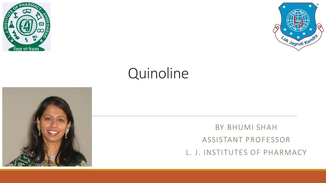 Sem 4_organic chemistry_ Quinoline ring_Ms  Bhumi Shah