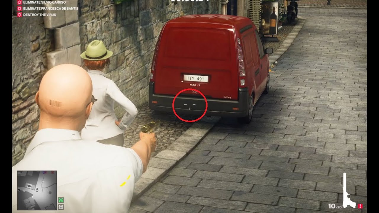 Hitman 2: Vehicle accidents aim guide