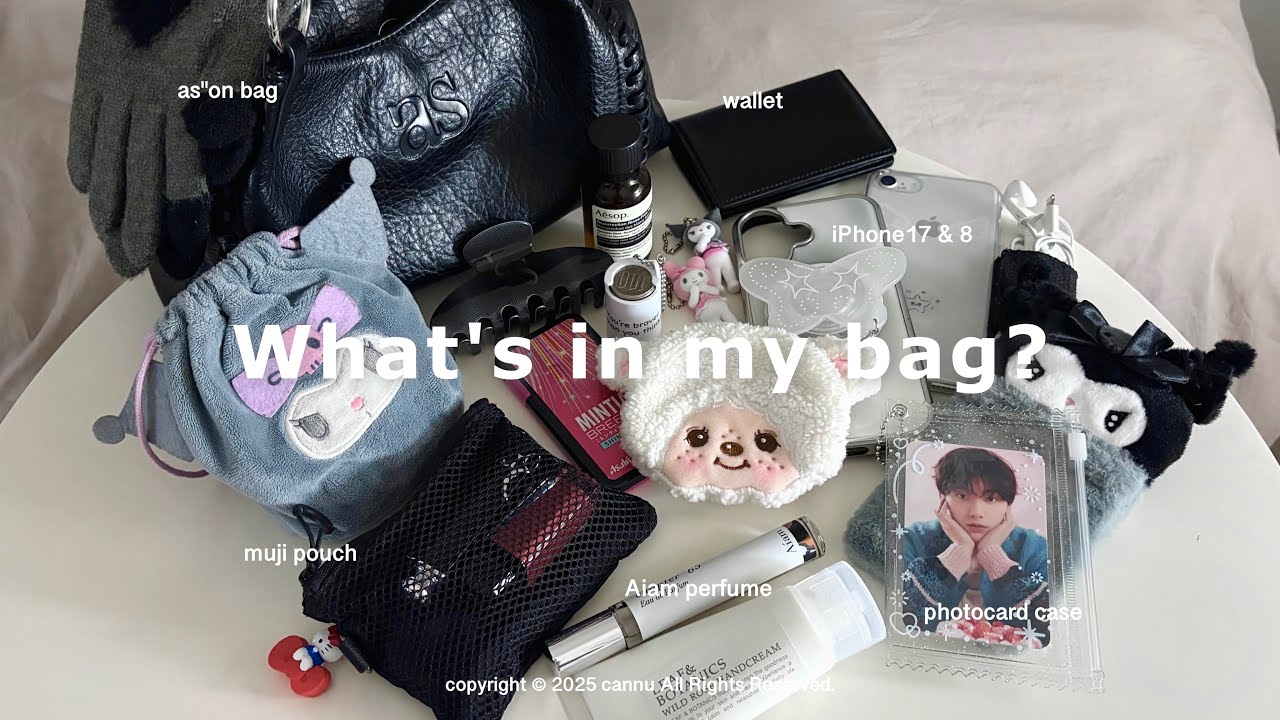 What's in my bag? 社会人オタクのバッグの中身👜⟡.· winter ver❄️ (sub)