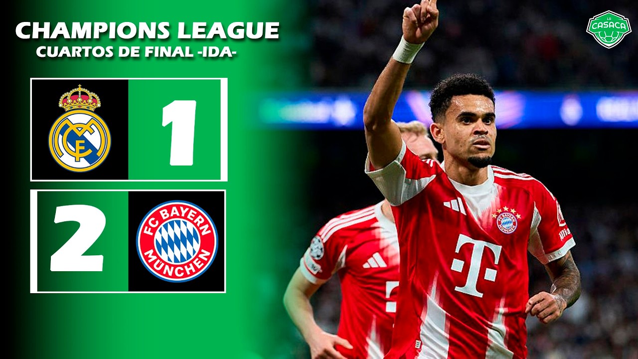 ✅ Con un GOL de LUIS D&Iacute;AZ el Bayern M&uacute;nich derrot&oacute; al Real Madrid en el Bernabeu