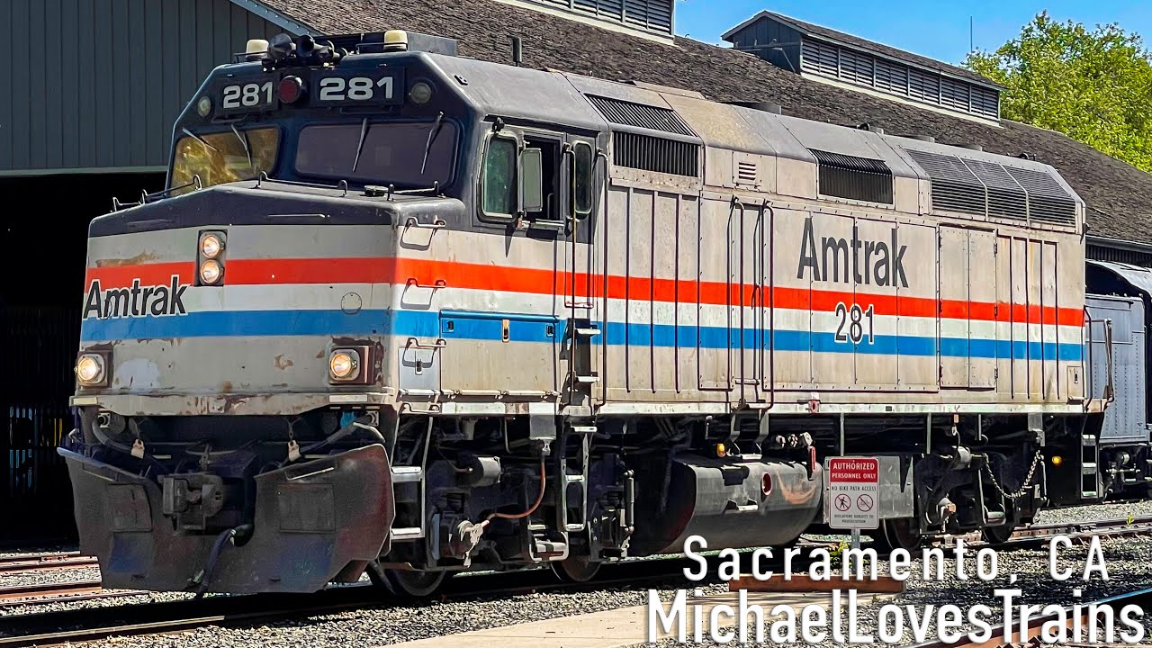 Amtrak F40PHR 281 at the California State Railroad Museum