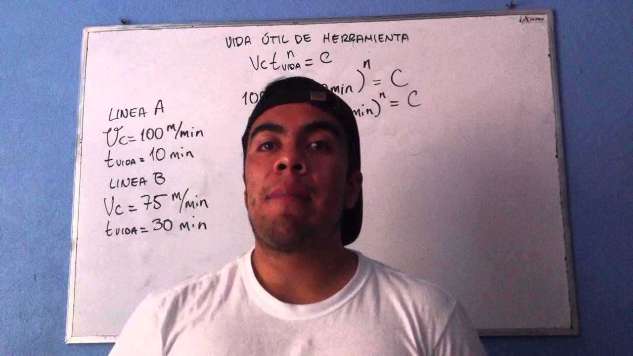 Ecuación de Taylor y Vida Útil de la herramienta Ejercicio 1