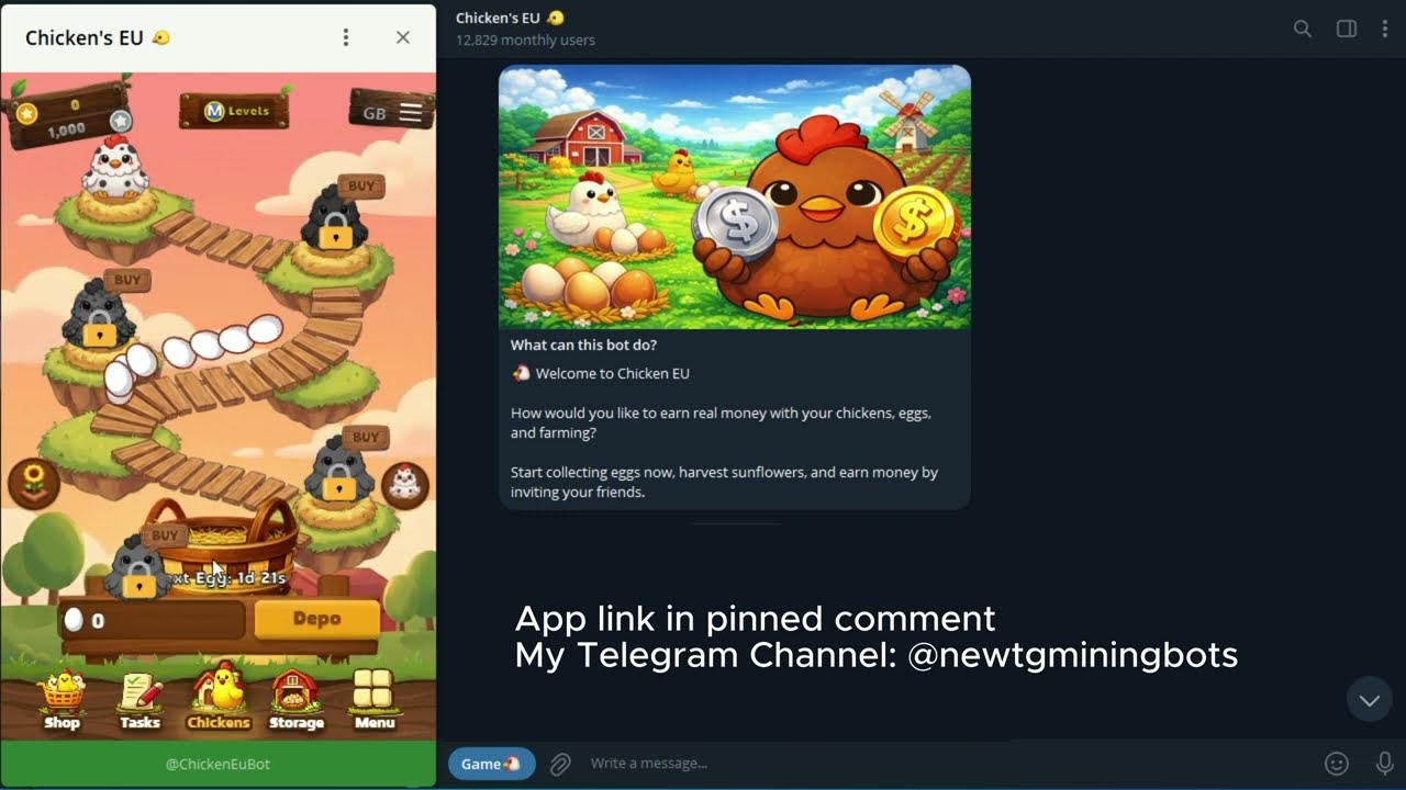 🚨 Chicken EU  Game Telegram App Scam Alert 🚨