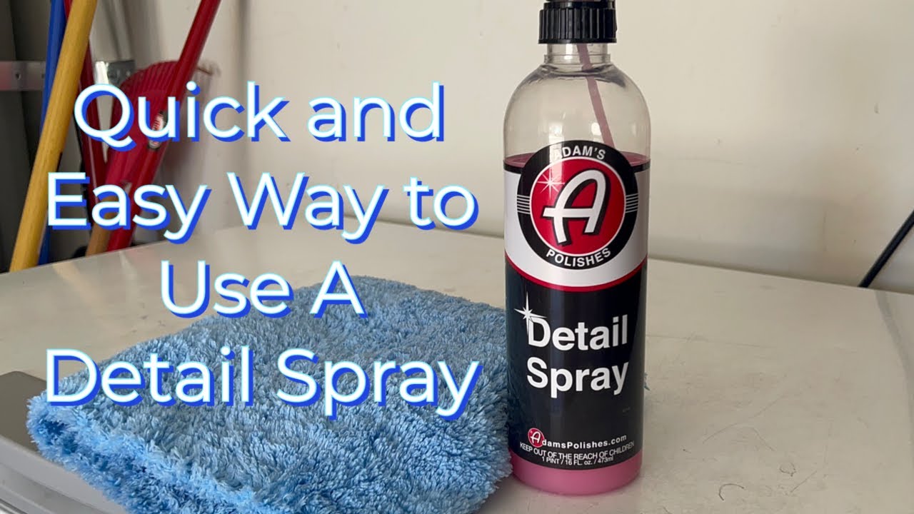 Adam’s Detail Spray/ How To Use It/ Auto Detailing/ Quick Detailer/ Car Washing Supplies/ Tesla