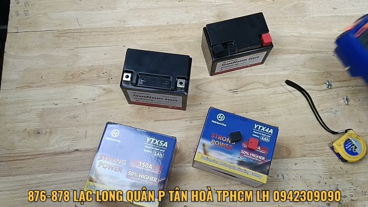 Ắc quy xe m&aacute;y Sodium ion (Natrium) c&ocirc;ng nghệ mới nhất đ&atilde; về h&agrave;ng