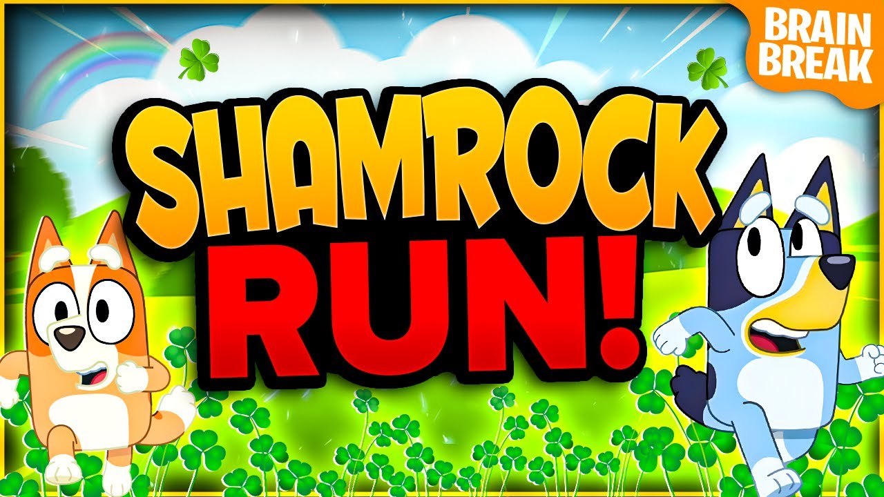 Shamrock Run | St Patrick's Day Brain Break | St Patrick's Day Games For Kids | GoNoodle