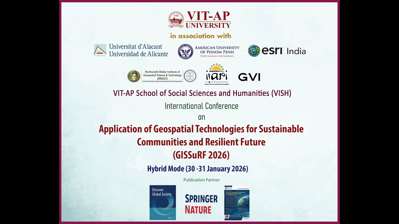 Application of Geospatial Technologies for Sustainable Communities and Resilient Future 2026