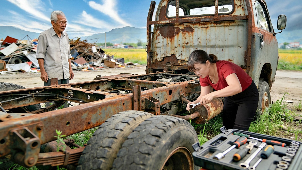 Genius Girl Brings a Dead Isuzu Pickup Truck Back to Life | Full Engine Repair and Restart