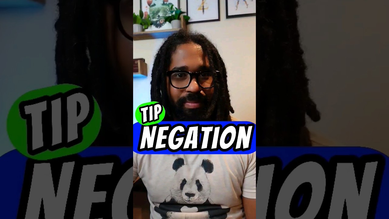 ESL beginner tip: Making negative sentences 