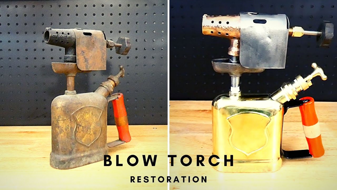 ANTIQUE GAS BLOW TORCH RESTORATION | Old Torch Restored to Working Condition