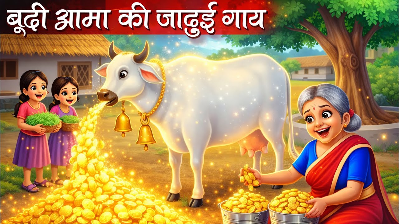  जादुई गाय |  बुड्ढी अम्मा || एक रात में बदली किस्मत | Emotional Hindi Story