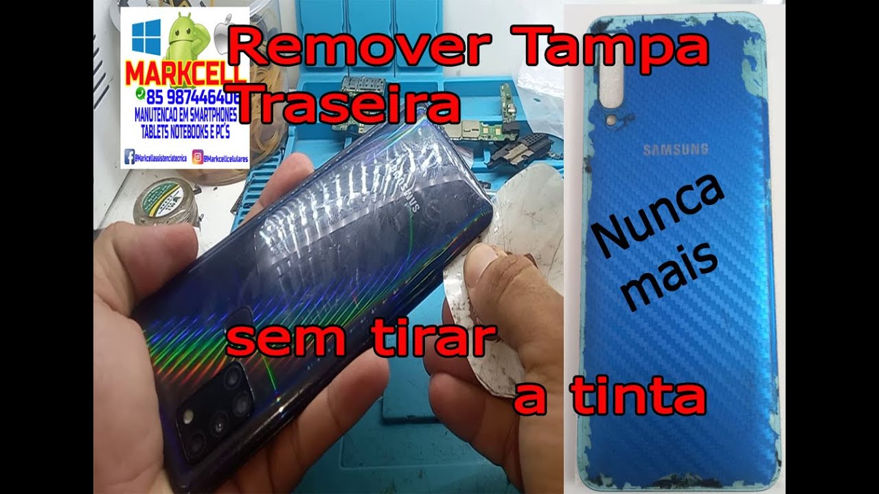 COMO REMOVER TAMPA TRASEIRA DE CELULAR SEM SOLTAR A TINTA.