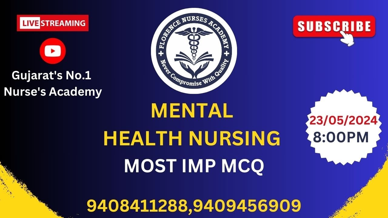 MENTAL HEALTH NURSING MCQ SESSION