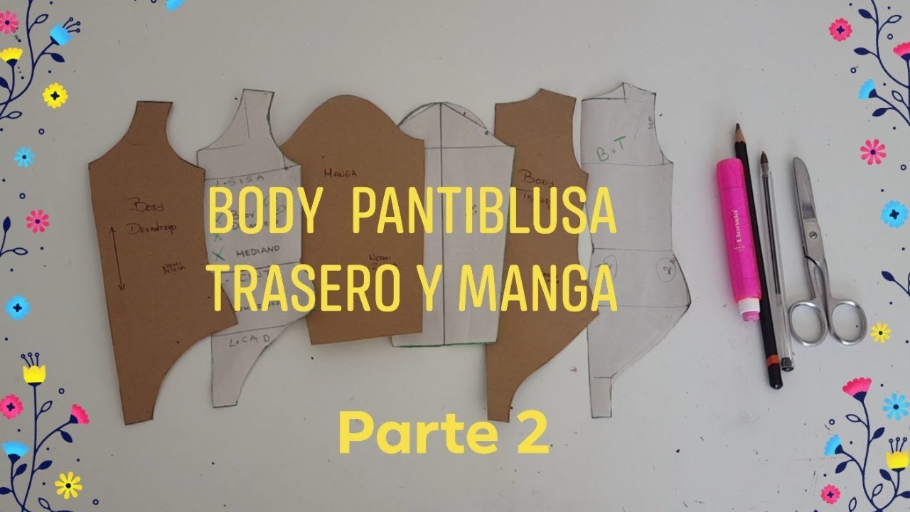 Body o pantiblusa trasero y manga Parte 2