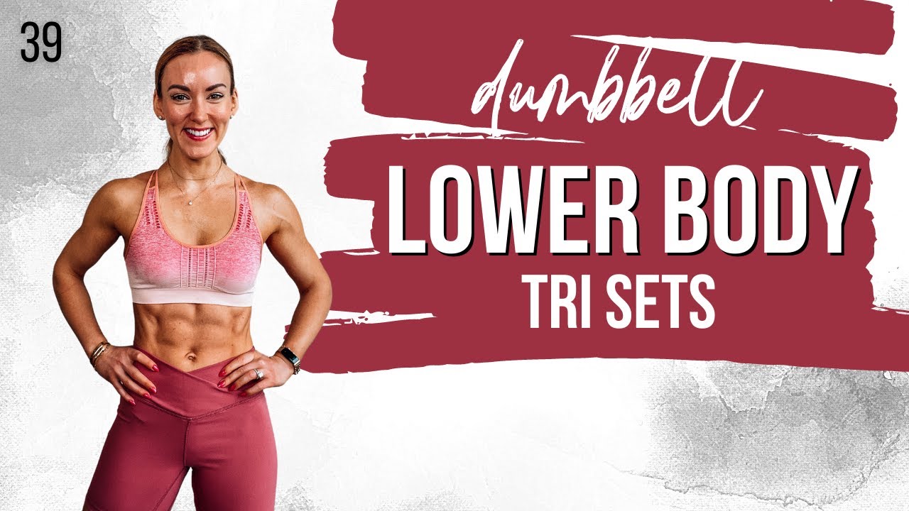 🌶 DUMBBELL LOWER BODY WORKOUT | TRISETS | Hamstrings, Quads & Thighs | STRONG SUMMER DAY 39