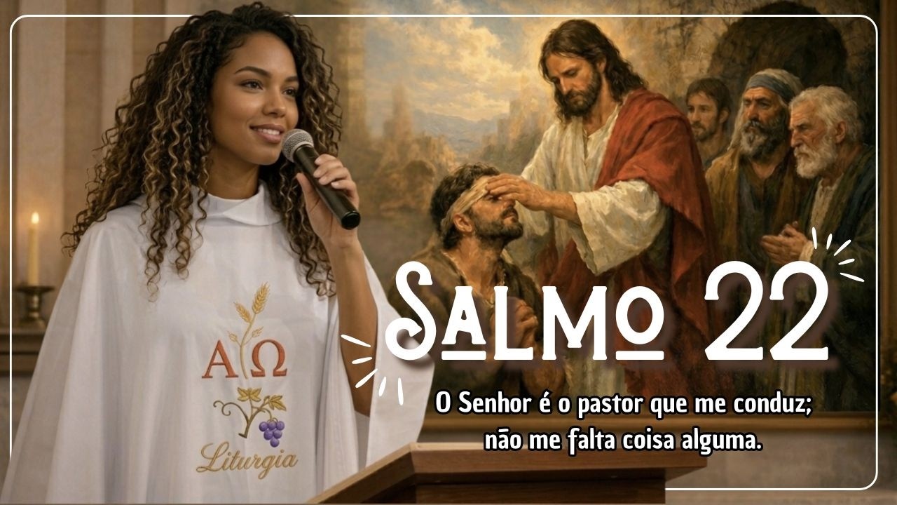 Salmo 22 - O Senhor é o pastor que me conduz não me falta coisa alguma v3 Fem