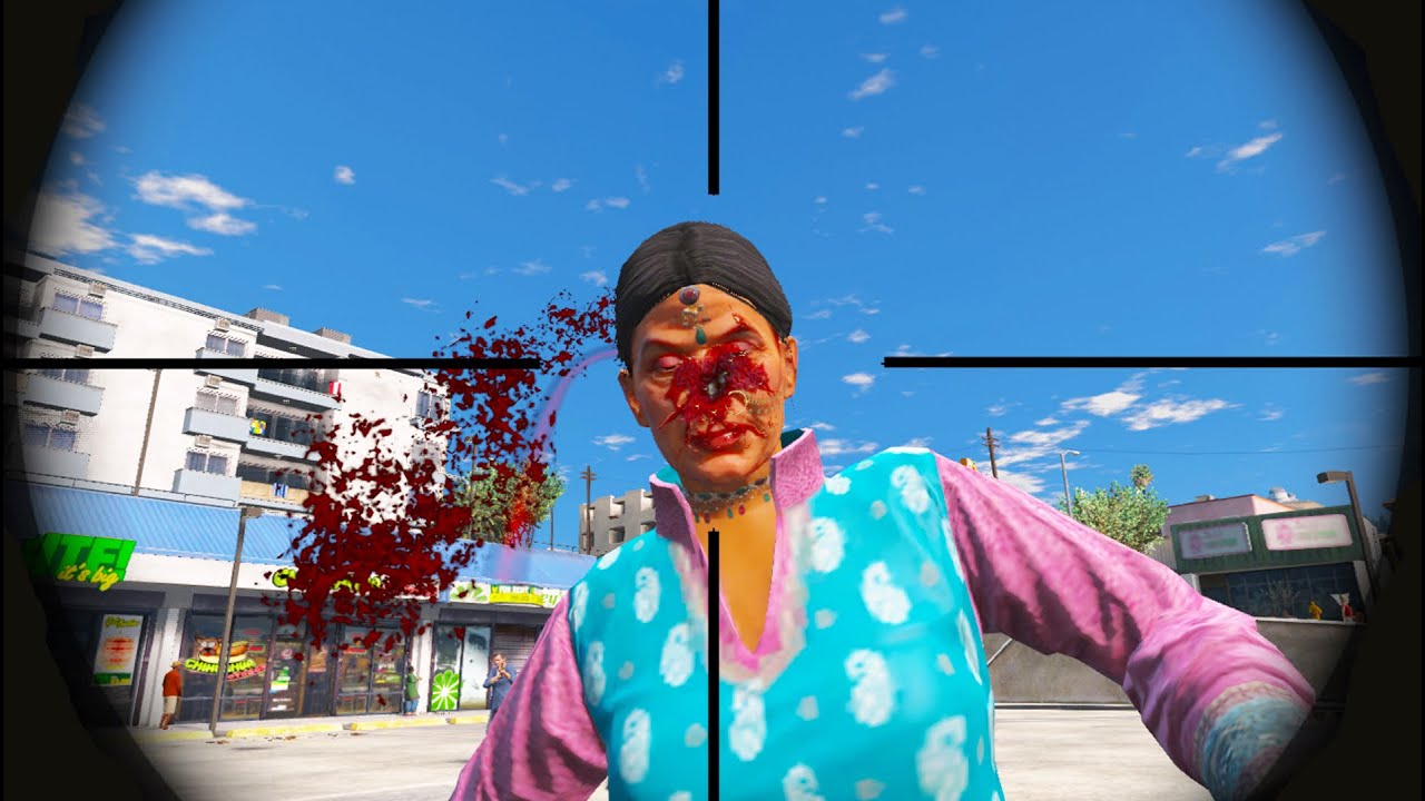 GTA 5 -  Slow Motion Sniper Kill Compilation Eps.107 ( Euphoria Physics  )