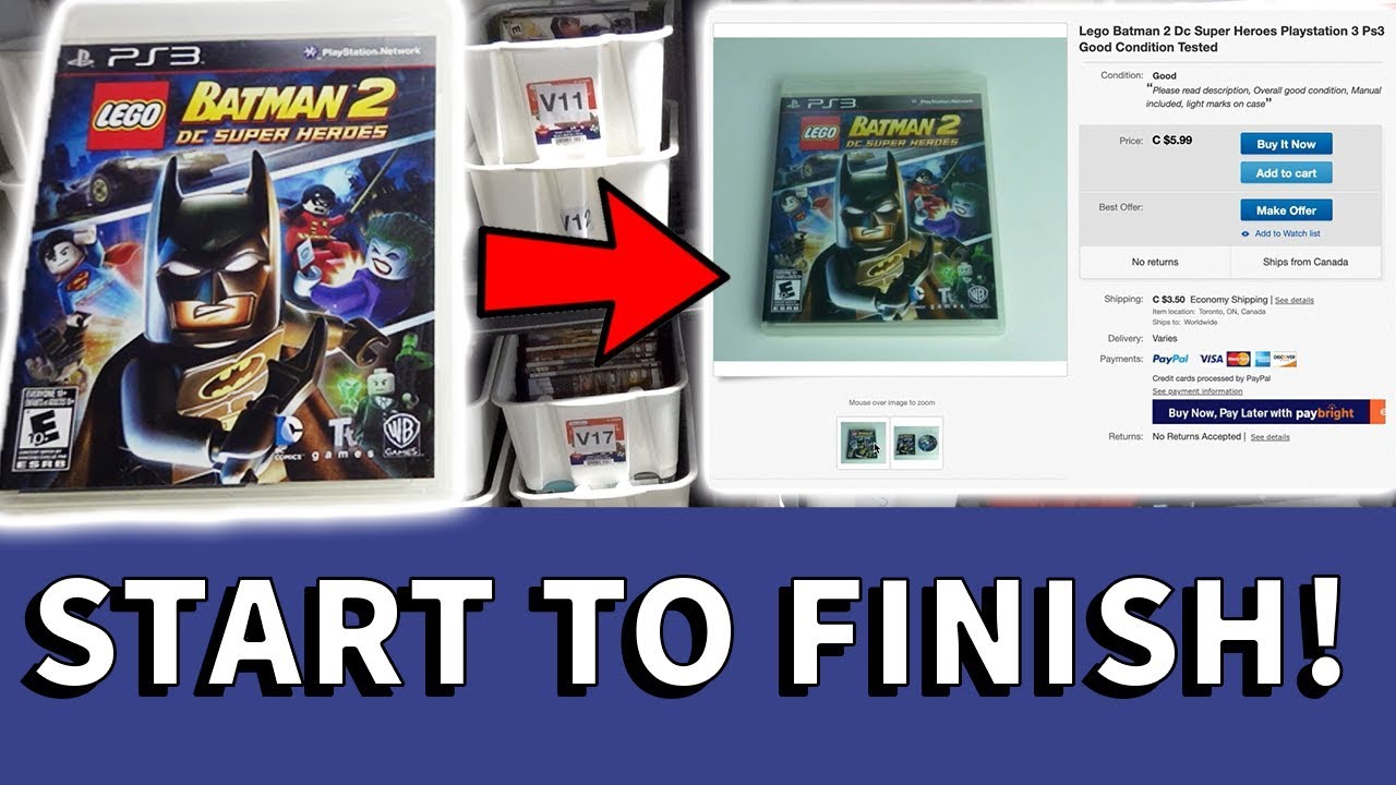 How I List Video Games On ebay Start To Finish *Entire Process Revealed*