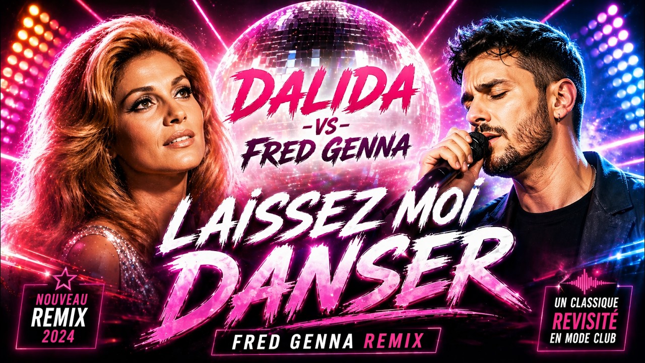 Dalida - Laissez moi danser 2026 (Fred Genna Remix) Clip 4K en Intelligence Artificielle AI #dalida