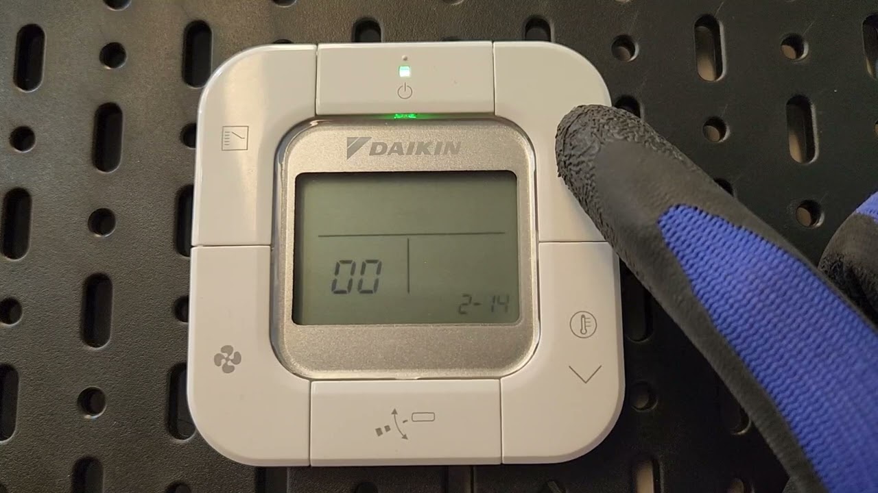 How to set Daikin VRV indoor Group Address using wired controller BRC2E61