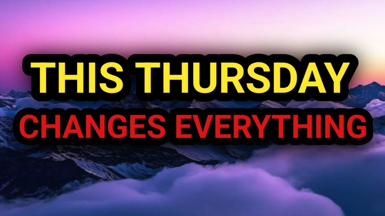 CHOSEN ONE , THIS THURSDAY CHANGES EVERYTHING